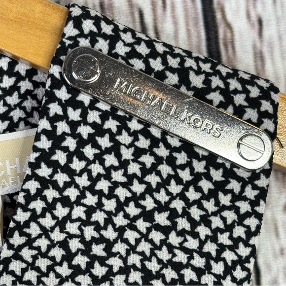 🏷️NWT Michael Michael Kors SZ 0P Petite Cropped Crepe Jumpsuit Belted Sleeveless - Picture 5 of 16